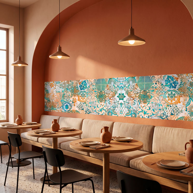 Estampado ornamental Pavo real 10