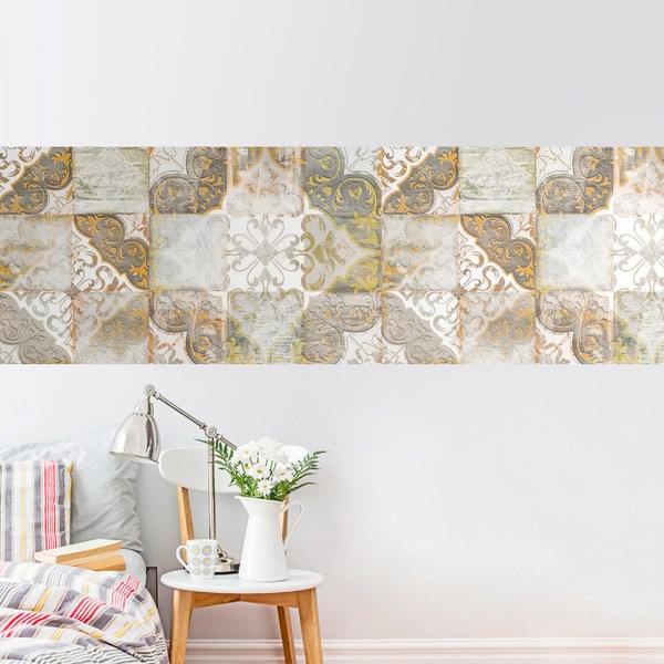 Vinilos Decorativos: Mosaico ornamental desgastado