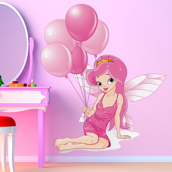 Vinilos Infantiles: Hada con Globos