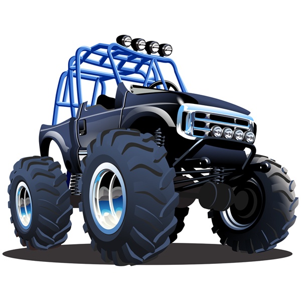 Vinilos Infantiles: Monster Truck Safari