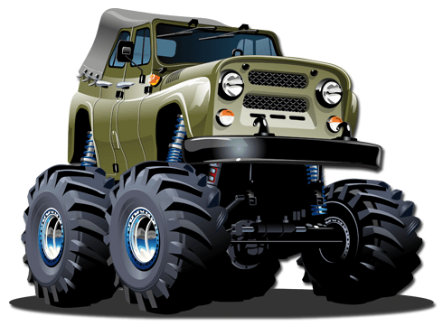 Vinilos Infantiles: Monster Truck Jeep