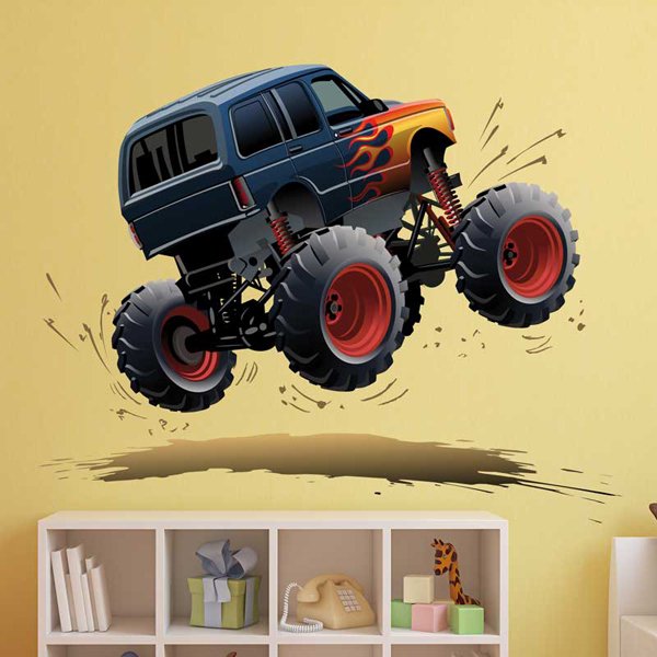Vinilos Infantiles: Monster Truck acrobacia