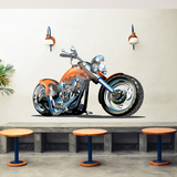 Vinilos Infantiles: Moto Chopper Naranja 5