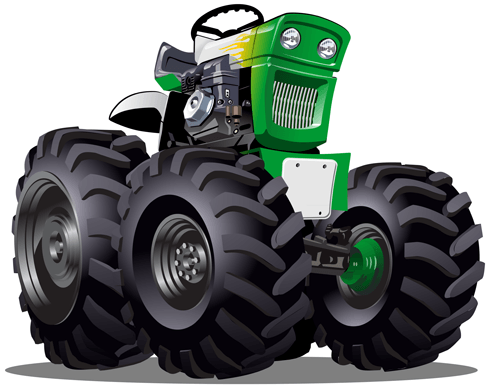 Vinilos Infantiles: Monster Truck tractor
