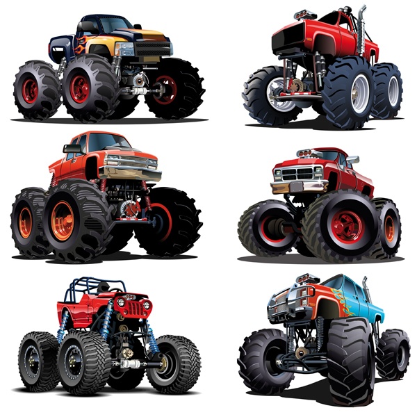 Vinilos Infantiles: Kit Monster Truck