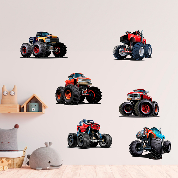 Vinilos Infantiles: Kit Monster Truck