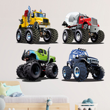 Vinilos Infantiles: Kit Monster Truck Big