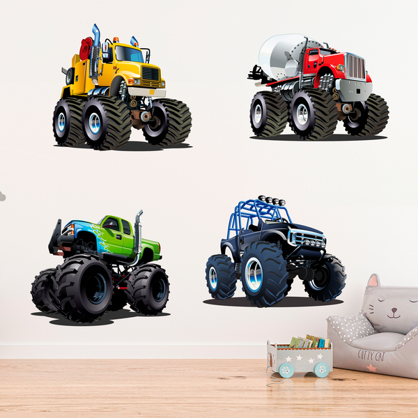 Vinilos Infantiles: Kit Monster Truck Big