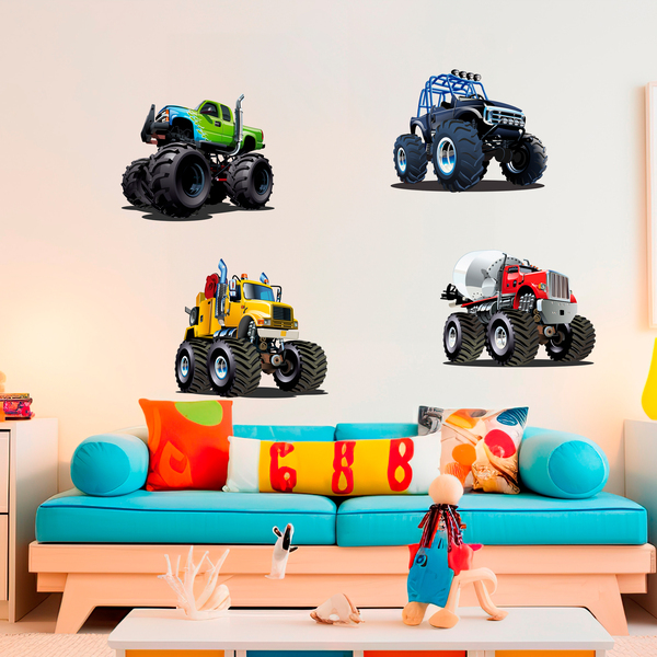 Vinilos Infantiles: Kit Monster Truck Big