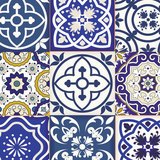 Vinilos Decorativos: Azulejos en tonos azules 3