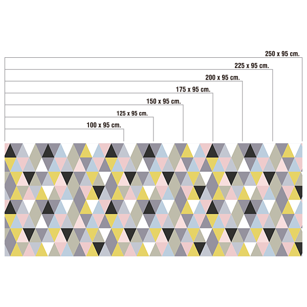 Vinilos Decorativos: Triángulos en tonos suaves