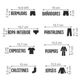 Vinilos Decorativos: Etiquetas para Ropa en Español 2