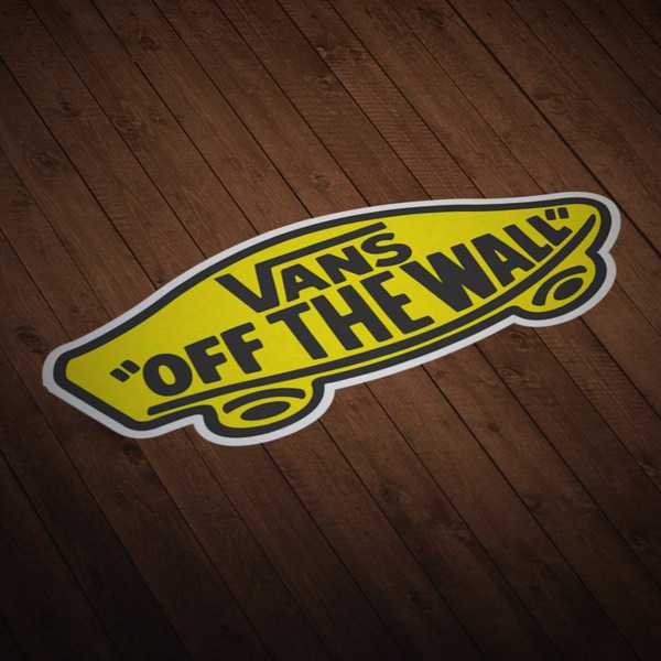 Pegatinas: Vans off the wall amarillo