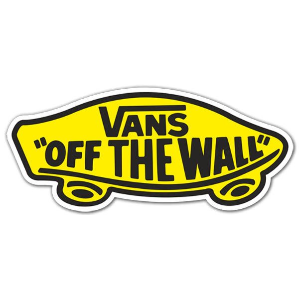 Pegatinas: Vans off the wall amarillo