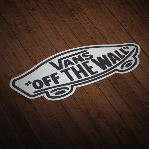 Pegatinas: Vans off the wall blanco