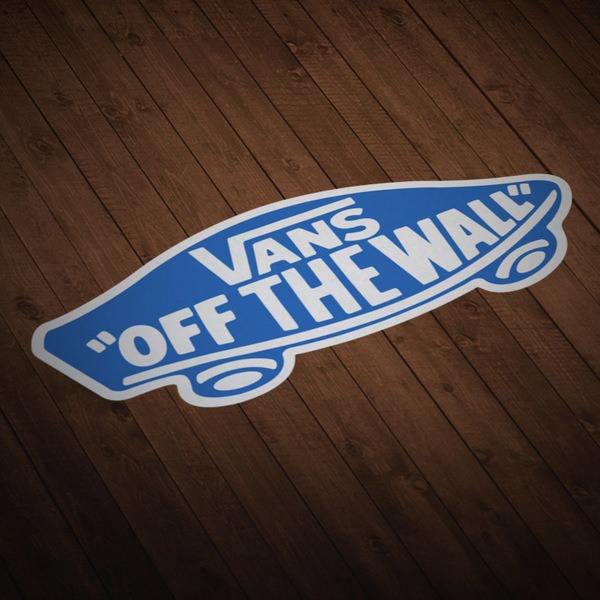 Pegatinas: Vans off the wall azul