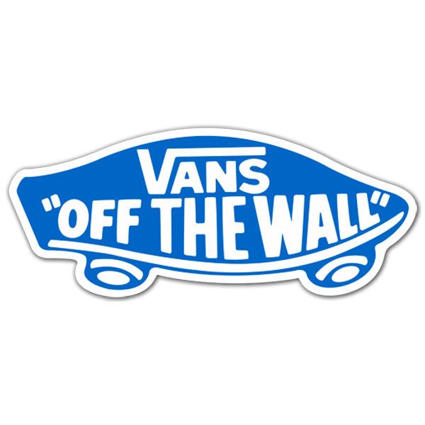 Pegatinas: Vans off the wall azul