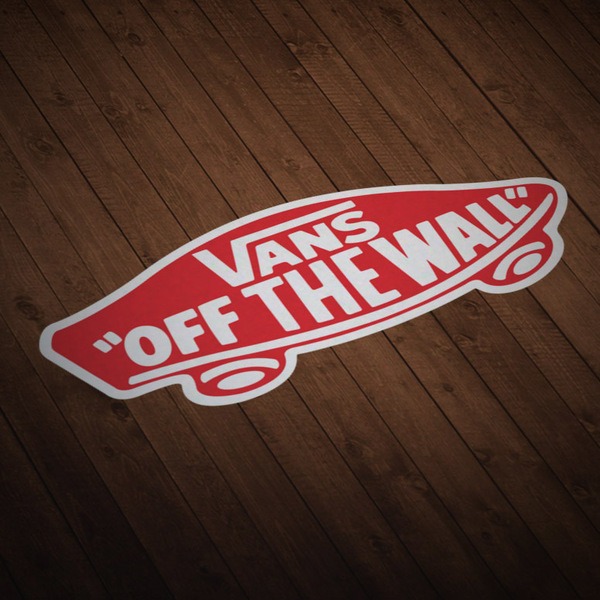 Pegatinas: Vans off the wall rojo