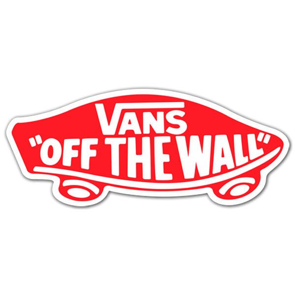 Pegatinas: Vans off the wall rojo
