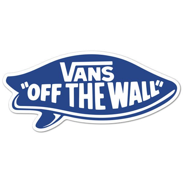 Pegatinas: Vans off the wall surf azul