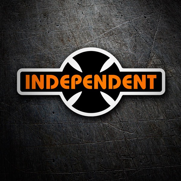 Pegatinas: Independent Truck Company retro naranja y negro 1