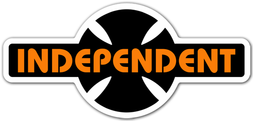 Pegatinas: Independent Truck Company retro naranja y negro 0