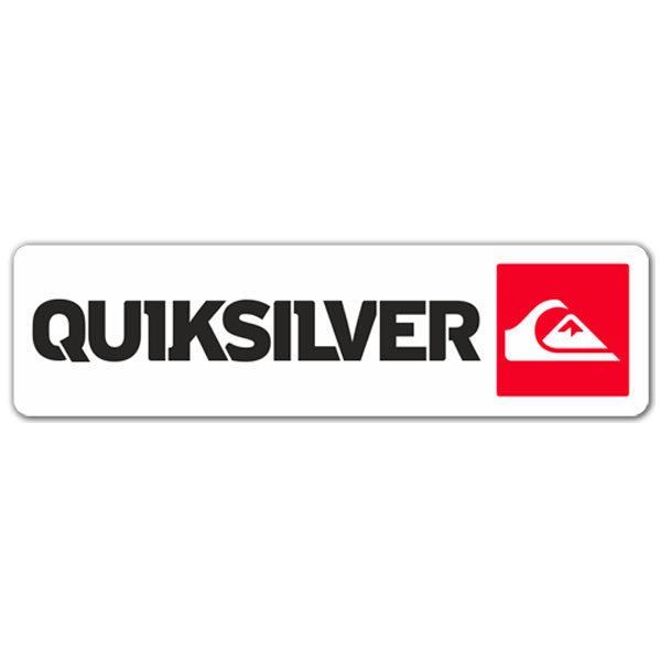 Pegatinas: Quiksilver Blanco y Rojo