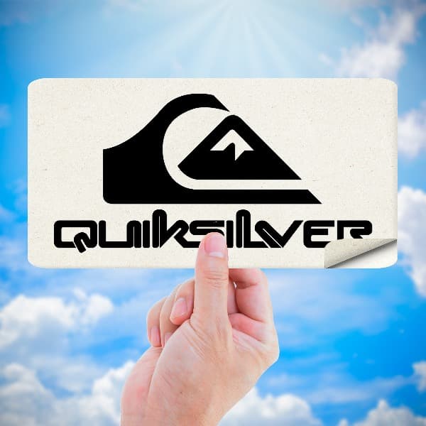 Pegatinas: Quiksilver Logo con Letras