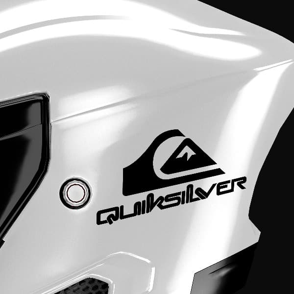 Pegatinas: Quiksilver Logo con Letras