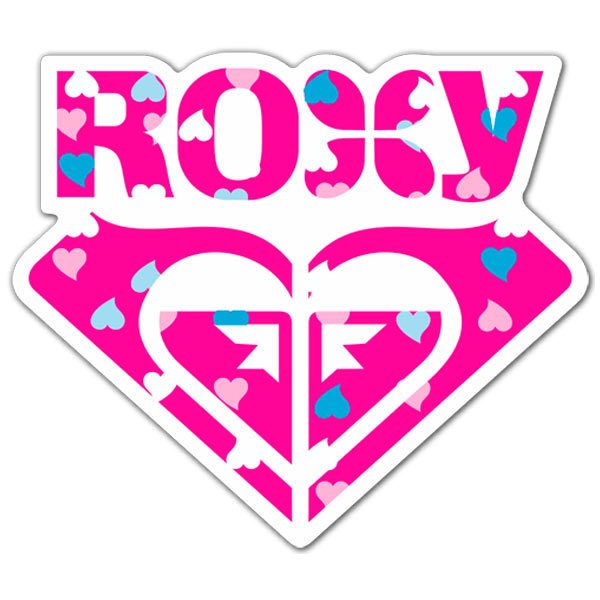 Pegatinas: Roxy corazones