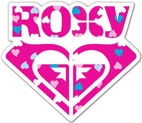 Pegatinas: Roxy corazones 0
