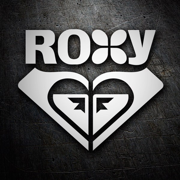 Pegatinas: Roxy con logo