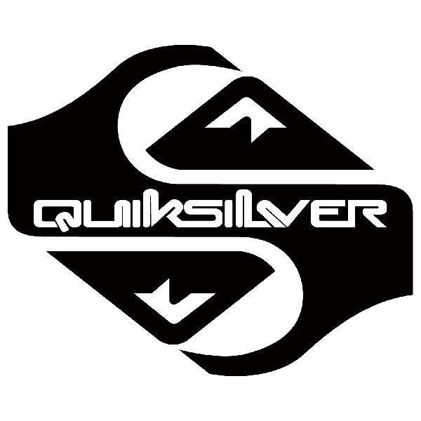 Pegatinas: Quiksilver doble logo