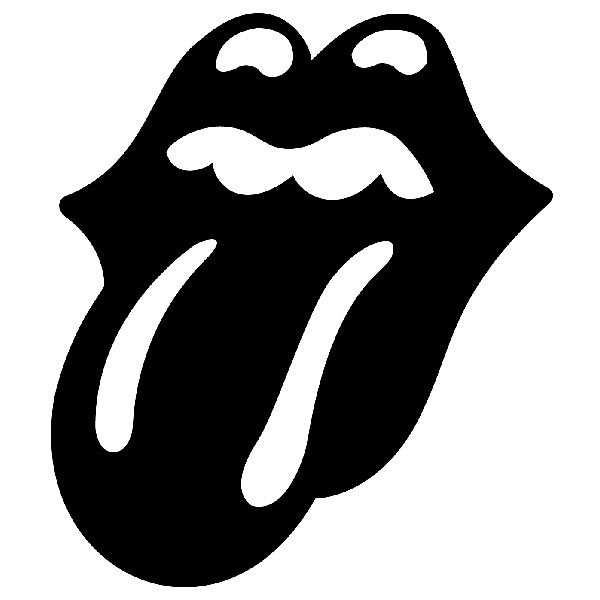 Pegatinas: The Rolling Stones lengua