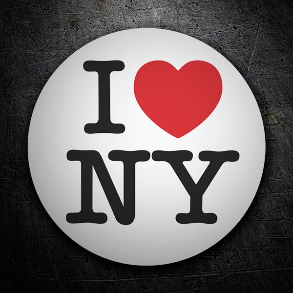 Pegatinas: I love NY (New York)