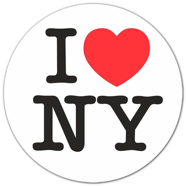 Pegatinas: I love NY (New York)