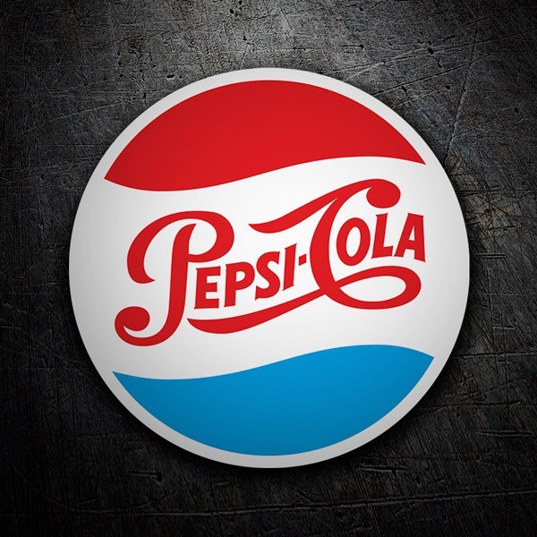 Pegatinas: Pepsi Cola Logo 1950