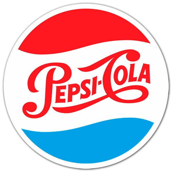 Pegatinas: Pepsi Cola Logo 1950