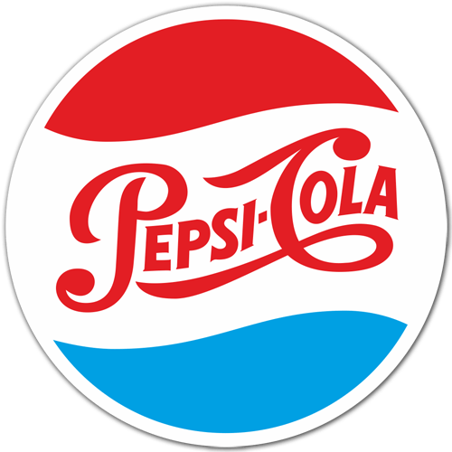 Pegatinas: Pepsi Cola Logo 1950 0