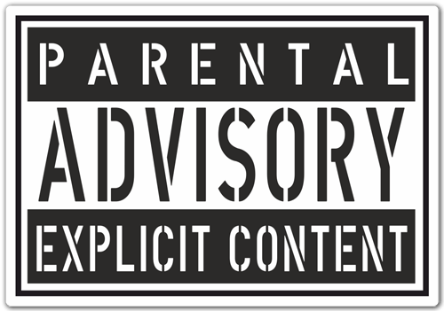 Pegatinas: Parental Advisory Explicit Content