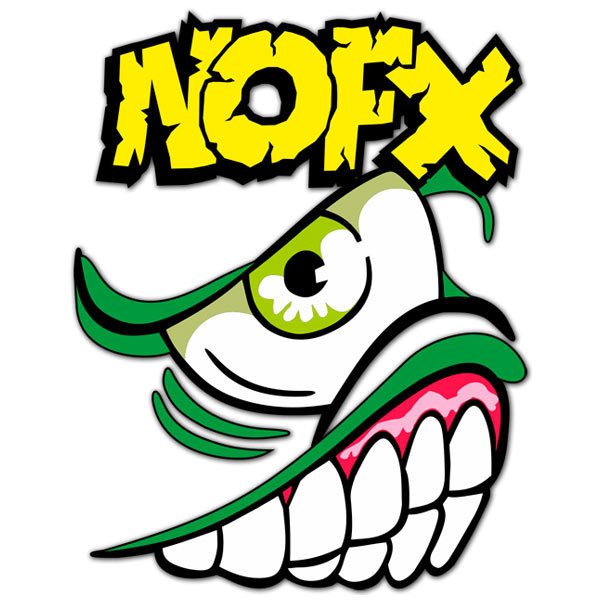 Pegatinas: Logo Punk Sonriente NOFX