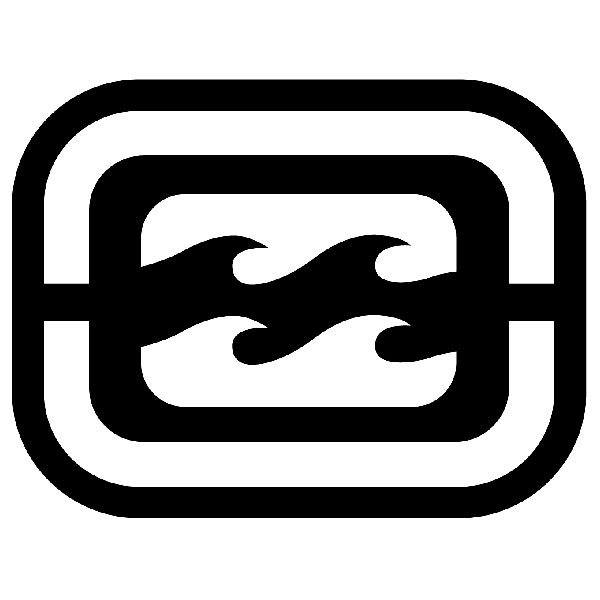 Pegatinas: Billabong logo invertido