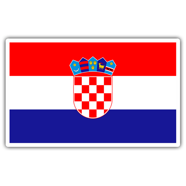 Pegatinas: Bandera Croacia