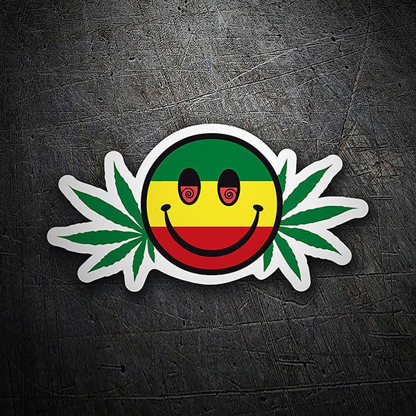 Pegatinas: Emoji marihuana