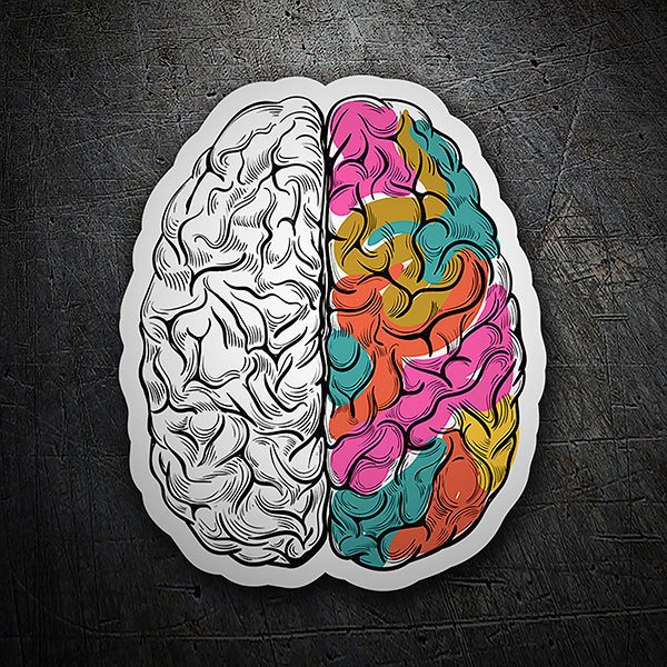 Pegatinas: Cerebro creativo 1