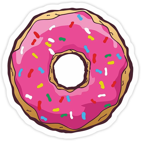 Pegatinas: Donut de Homer Simpson