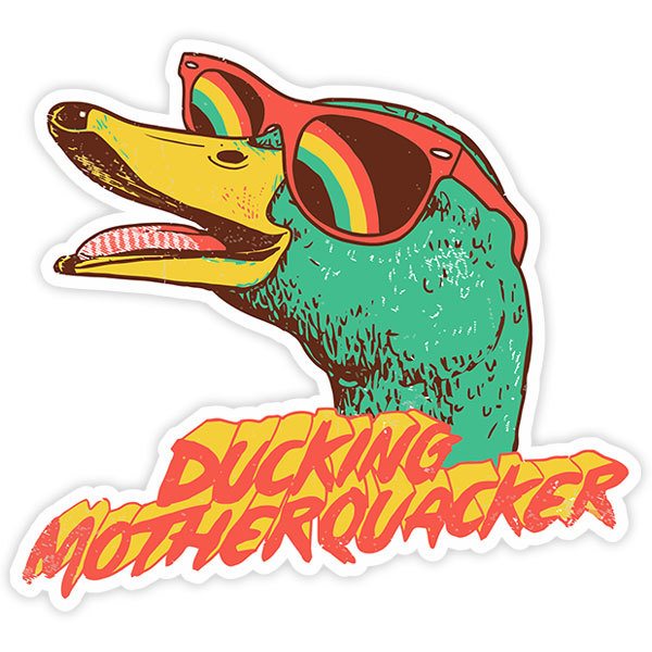 Pegatinas: Ducking motherquacker