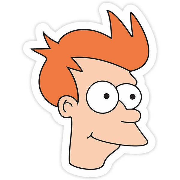 Pegatinas: Philip J. Fry - Futurama