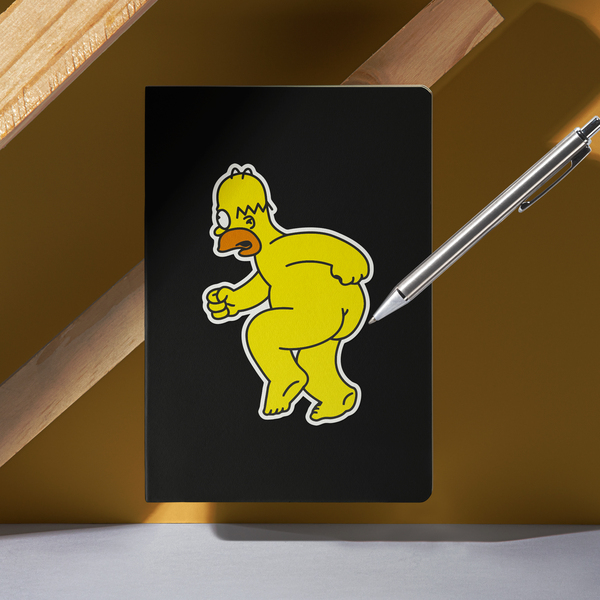 Pegatinas: Homer Simpson corre desnudo