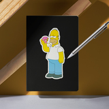 Pegatinas: Homer Simpson comiendo donuts 6